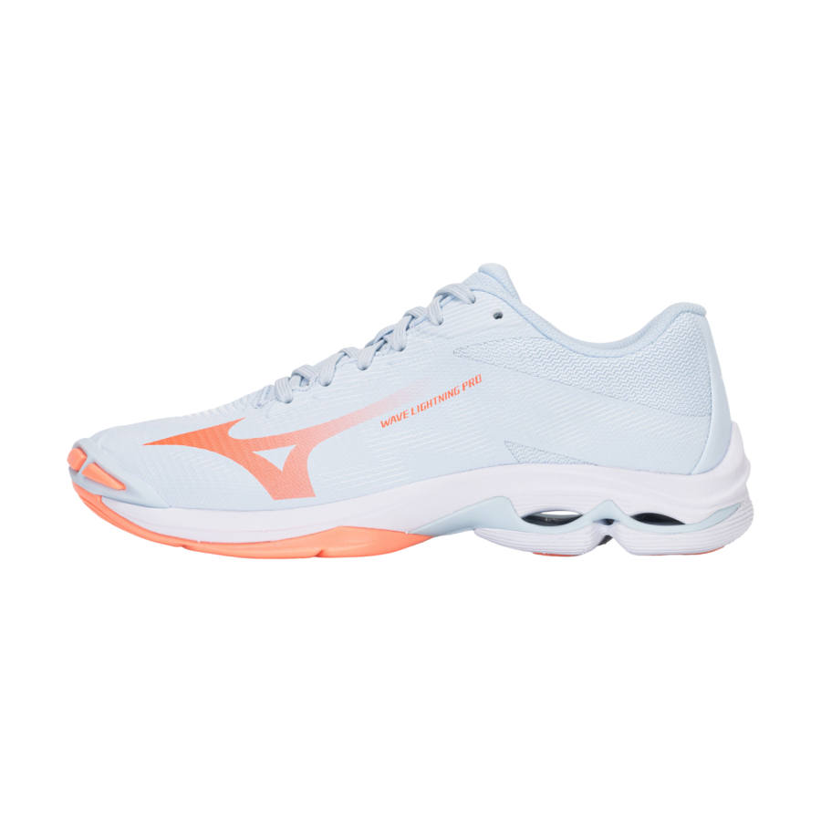Mizuno Wave Lightning Volleyball Shoes Unisex Low Top Blue/Orange