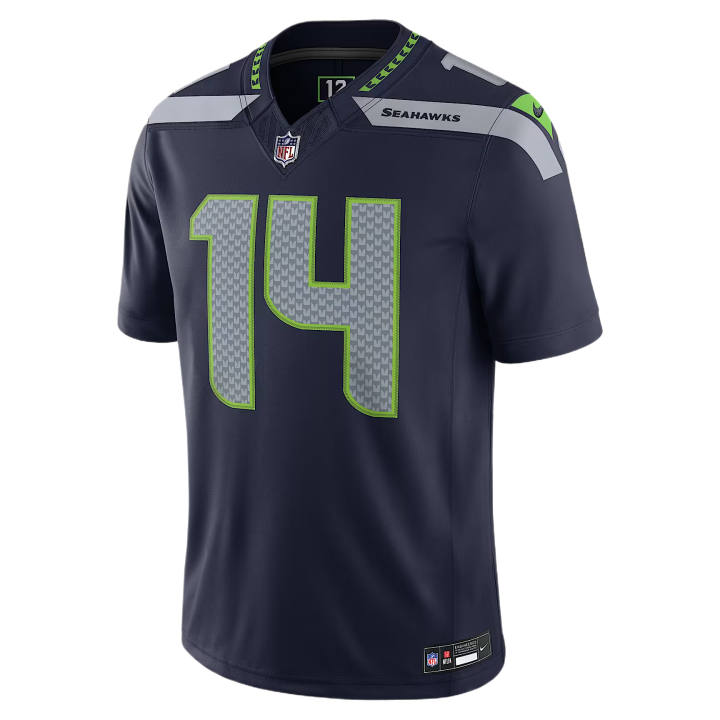 Nike Nike NFL Rugby Jerseys Men's Marine Blue V Neck Moderate