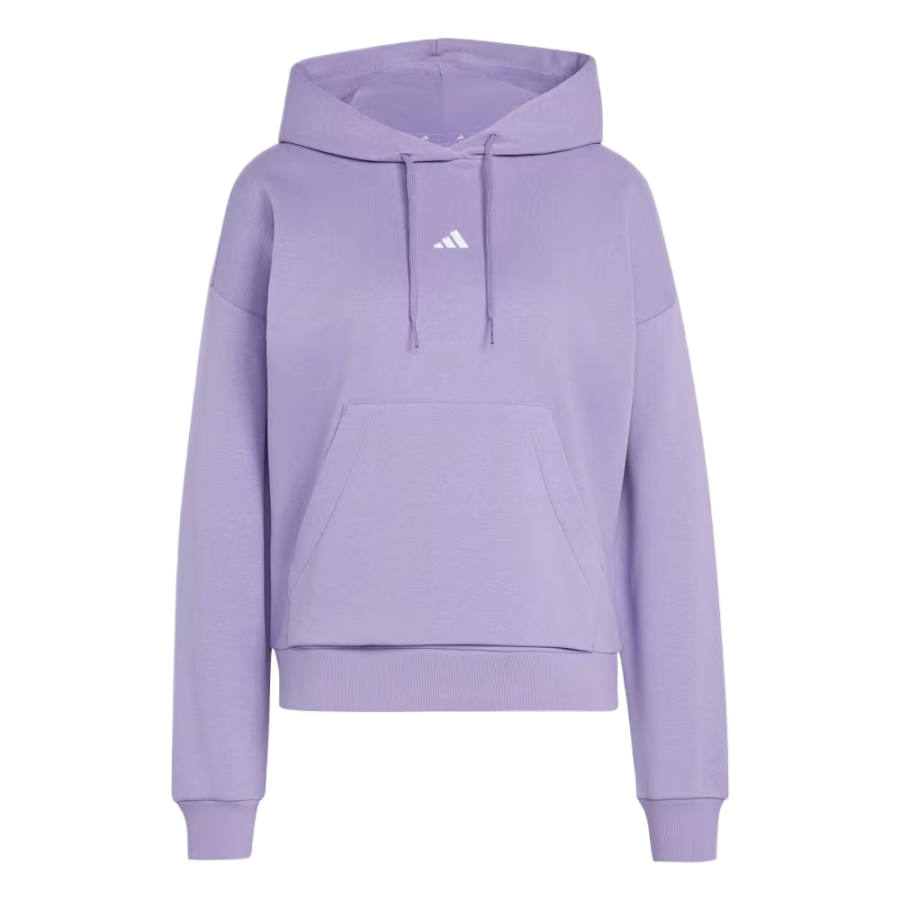 Adidas Adidas ESSENTIALS Sweatshirts Women's Enchanted Lilac/White Hooded Non Detachable Moderate