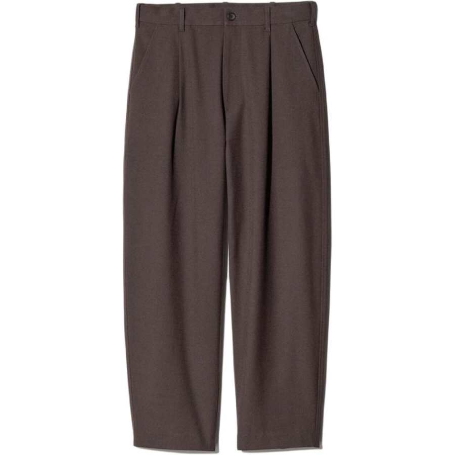 UNIQLO SS26 Casual Pants Men's Dark Umber Moderate Straight Fit Pants
