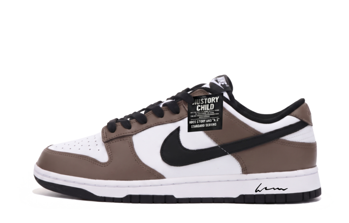 Nike Nike Dunk Skateboard Shoes Unisex Low Top White Brown