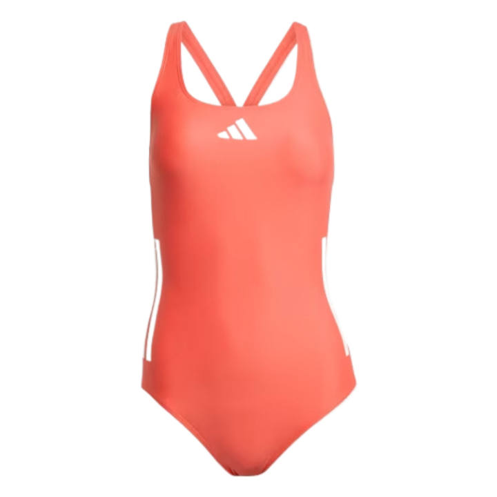 Adidas Adidas One Piece Swimsuits Women's Semi Transparent Red/White Moderate