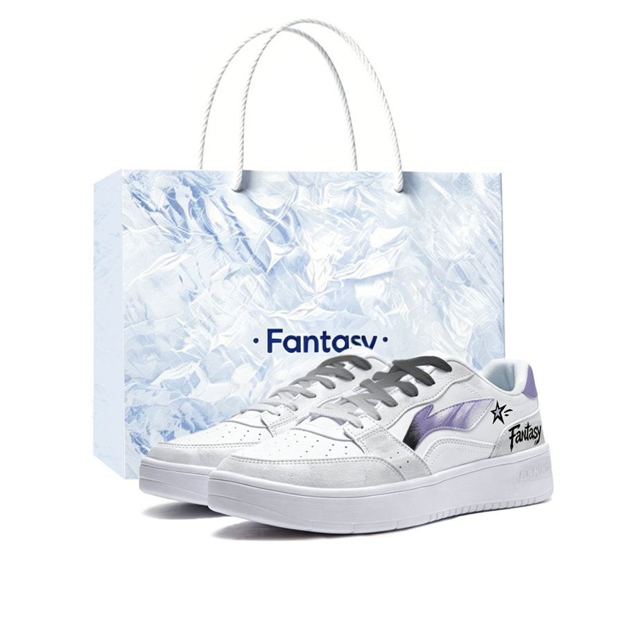 Li-Ning Li Ning Sycee Skateboard Shoes Men's Low Top White/Purple