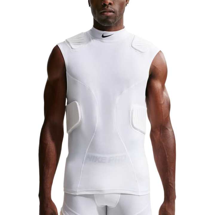 Nike Nike Pro Tank Tops Men's White/Black Stand Collar Moderate Other