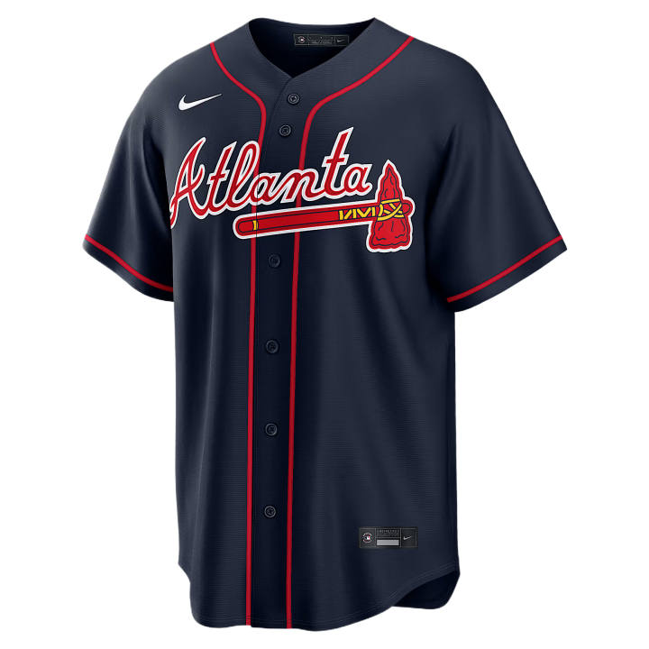 Nike Nike X MLB Baseball Jerseys Men's Marine Blue V Neck Moderate