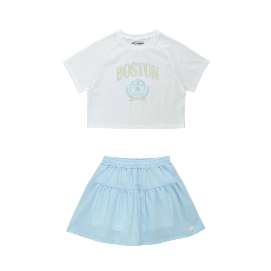 New Balance New Balance Kids Two Piece Skirt Sets Crew Neck Moderate Short Skirt