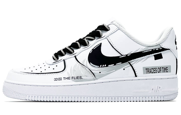 Nike Nike Air Force 1 Skateboard Shoes Unisex Low Top White/Gray/Black