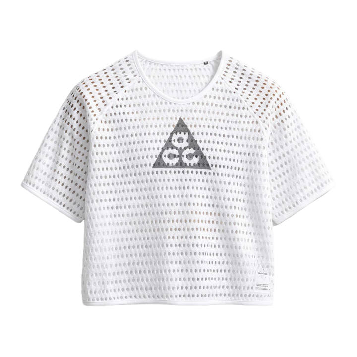 Nike Nike ACG Running T Shirts Women's White/Anthracite Crew Neck Moderate