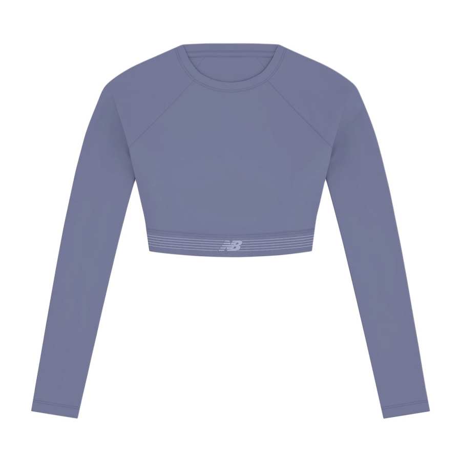 New Balance New Balance Quick Dry T Shirts Women's Deep Smoky Violet Crew Neck Moderate