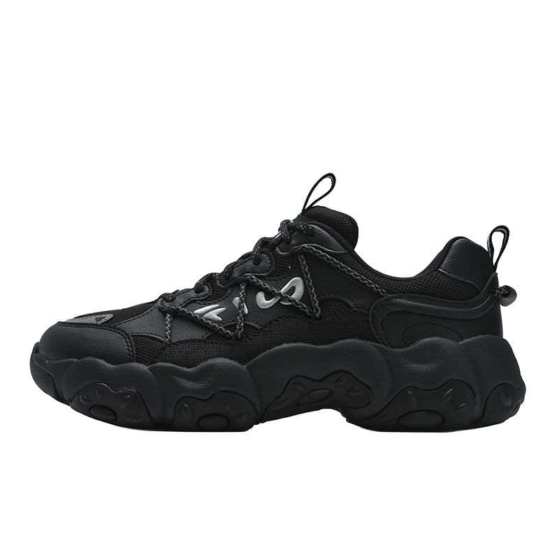 FILA FLUID 6 Cat Paw Shoes Textile, Synthetic Leather Low top Casual Shoes Women's Black