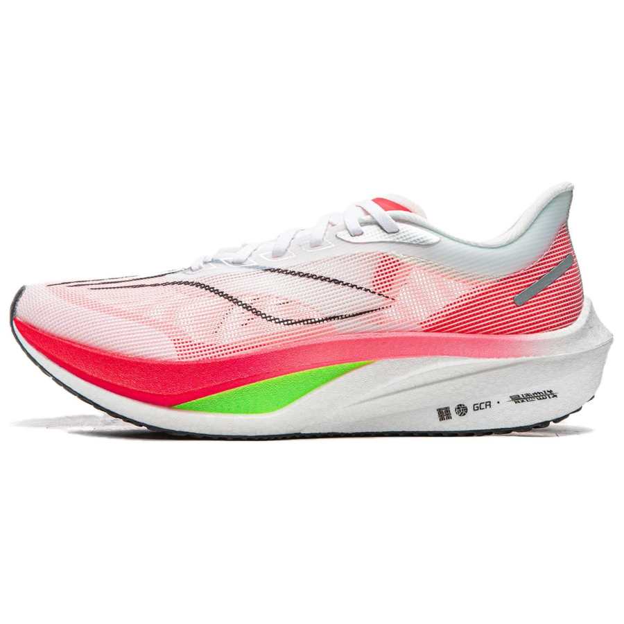 Li-Ning Li Ning Feidian 4 Challenger Cushioning Abrasion Resistant Low top Racing Running Shoes Men's White Pink