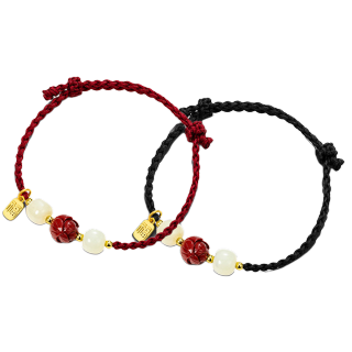 Jodie＆Kevin Jodie&Kevin Cinnabar Colored Glaze Bracelets Unisex