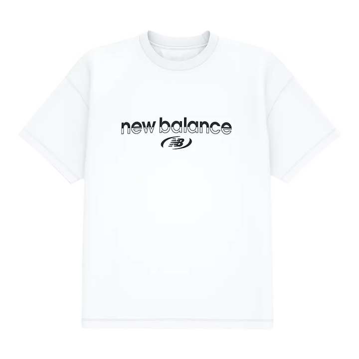 New Balance New Balance T Shirts Men's White Crew Neck Moderate