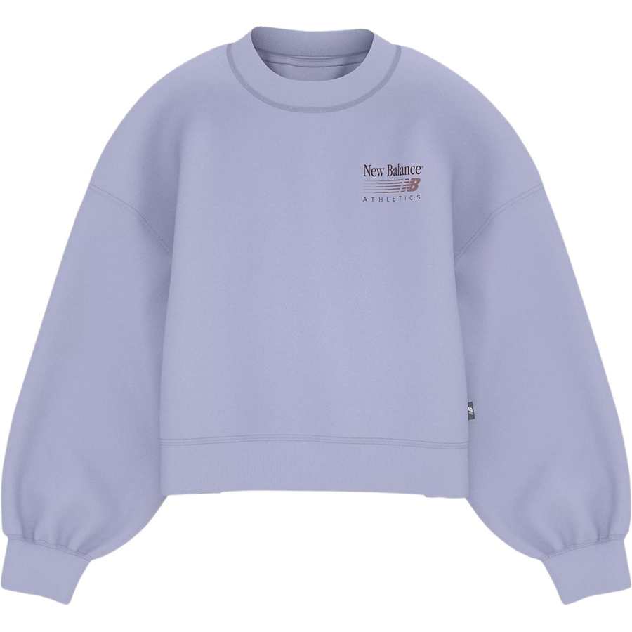 New Balance New Balance Sweatshirts Women's Smoky Violet Crew Neck Moderate