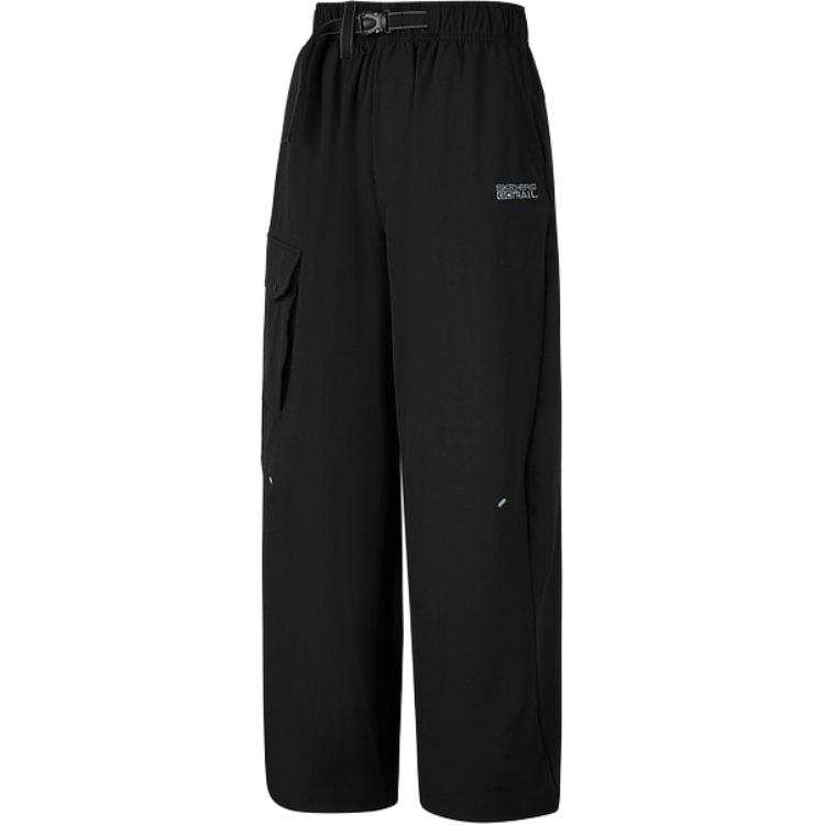 Skechers Knitted Sweatpants Women's Black Moderate Wide Leg Pants