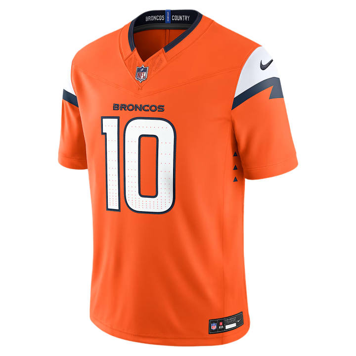 Nike Nike NFL Rugby Jerseys Men's Orange V Neck Moderate