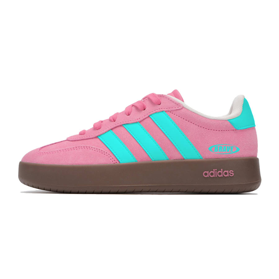 Adidas Adidas BARREDA German Army Trainers Unisex Low Top Pink Cyan Brown Color Block
