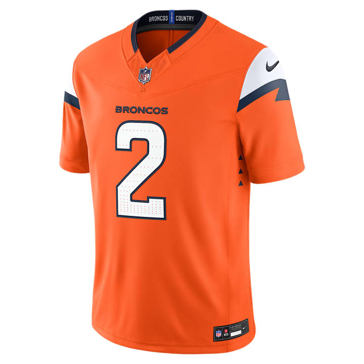 Nike Nike NFL Rugby Jerseys Men's Orange V Neck Moderate