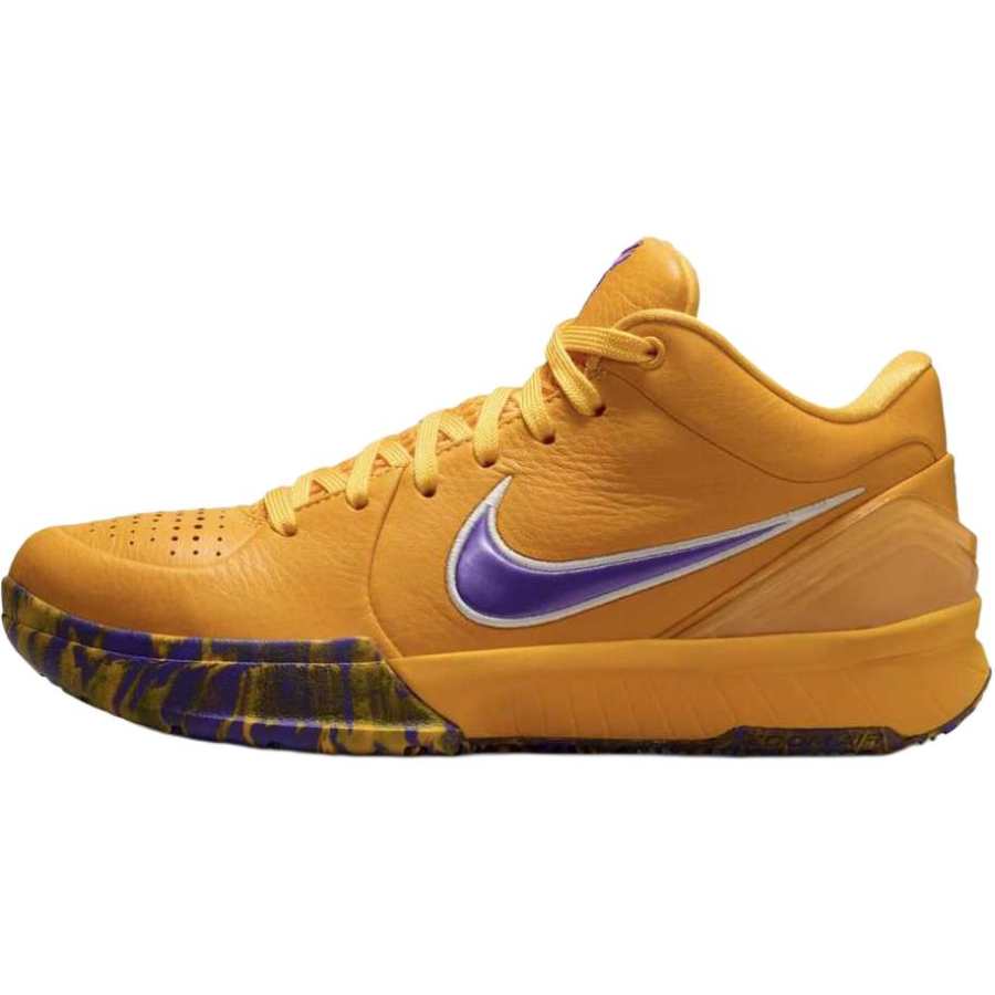 Nike Nike Zoom Kobe 4 Mid top Basketball Shoes Yellow Purple Kids'