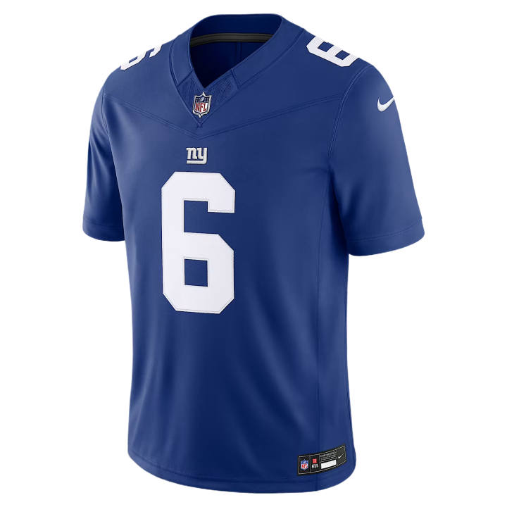 Nike Nike NFL Rugby Jerseys Men's Sprint Blue V Neck Moderate