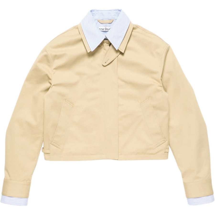 Acne Studios Acne Studios Jackets Women's Light Beige Lapel Moderate Other