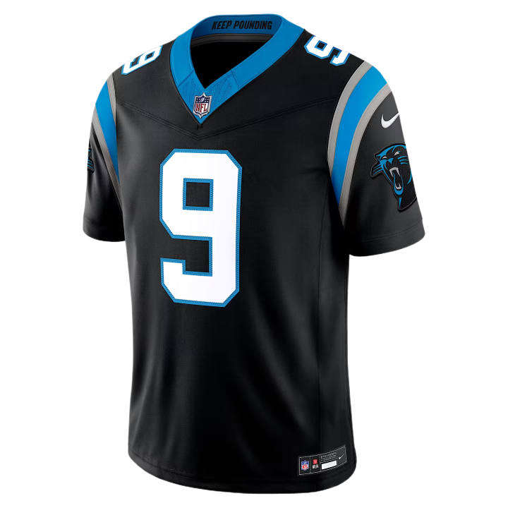 Nike Nike NFL Rugby Jerseys Men's Black V Neck Moderate