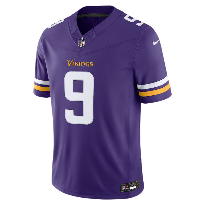 Nike Nike NFL Rugby Jerseys Men's Purple V Neck Moderate