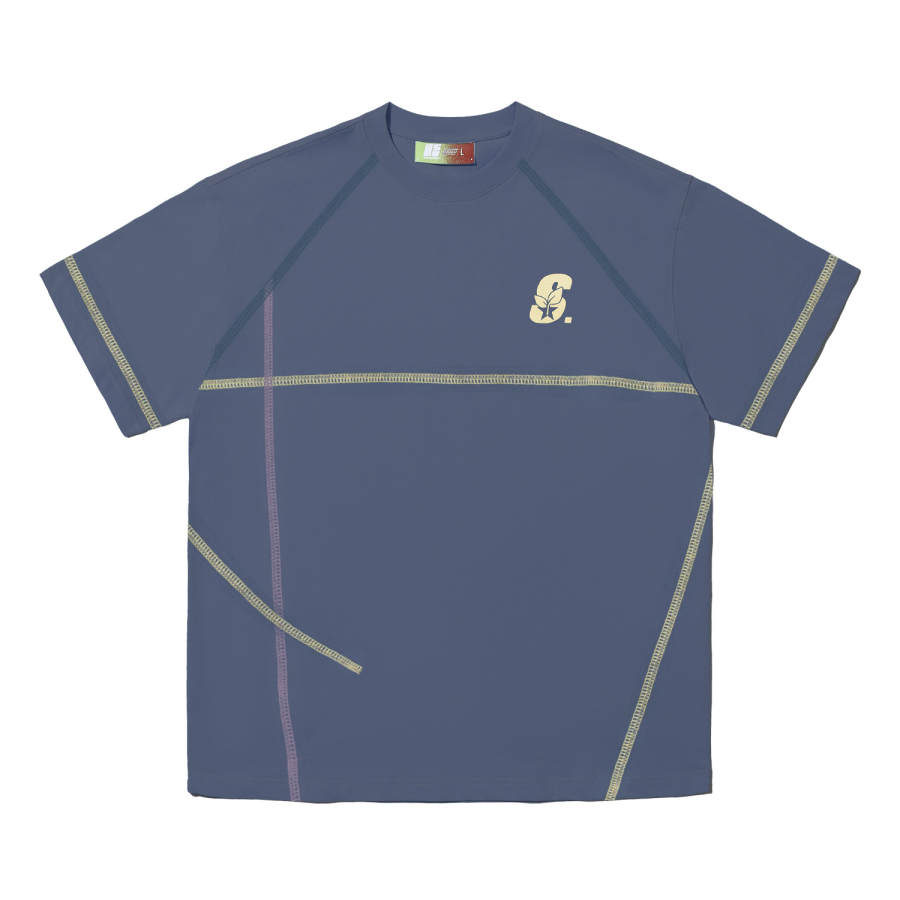 NSTNEW START X STA T Shirts Unisex Blue Crew Neck
