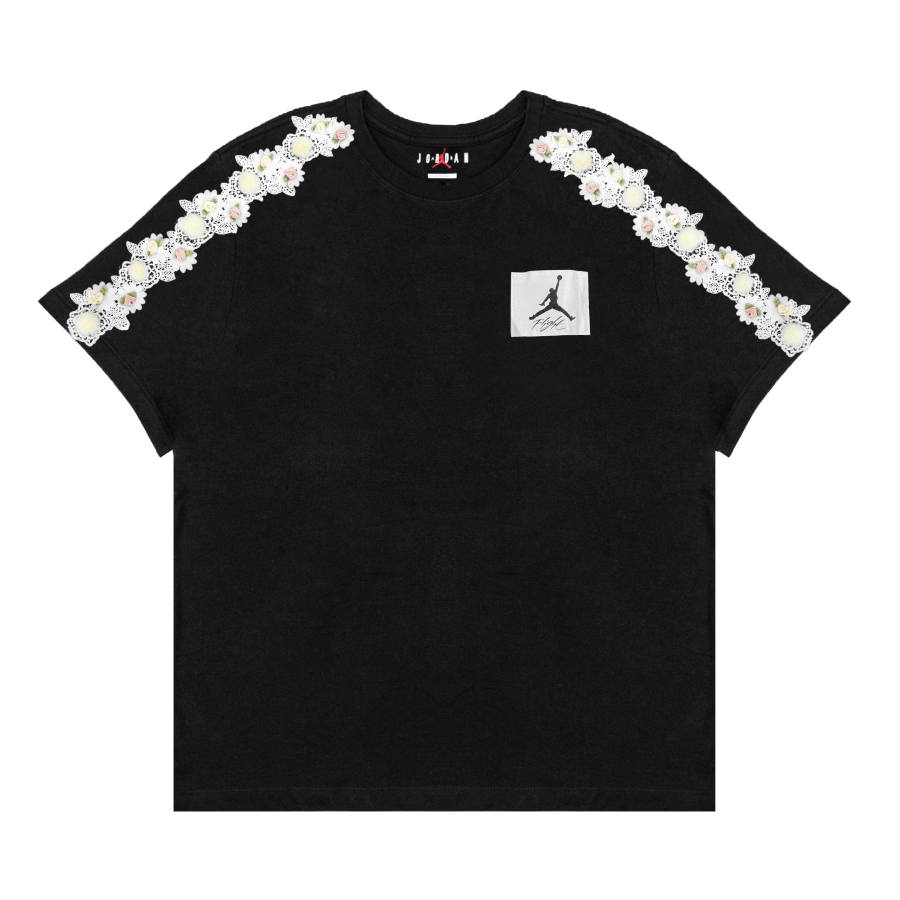 Jordan Jordan T Shirts Unisex Black Crew Neck Moderate Straight Fit