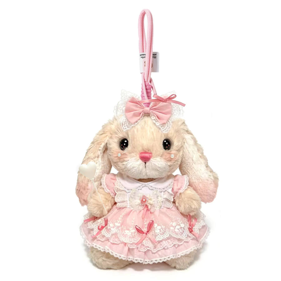 JELLYCAT Custom Trendy Toy JELLYCAT Short Leg Yummy Sweet Style Bunny, Multicolor, Bowknot, Pearl, Cute Khaki
