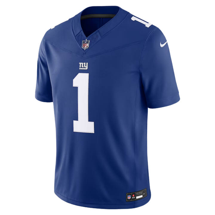 Nike Nike NFL Rugby Jerseys Men's Sprint Blue V Neck Moderate