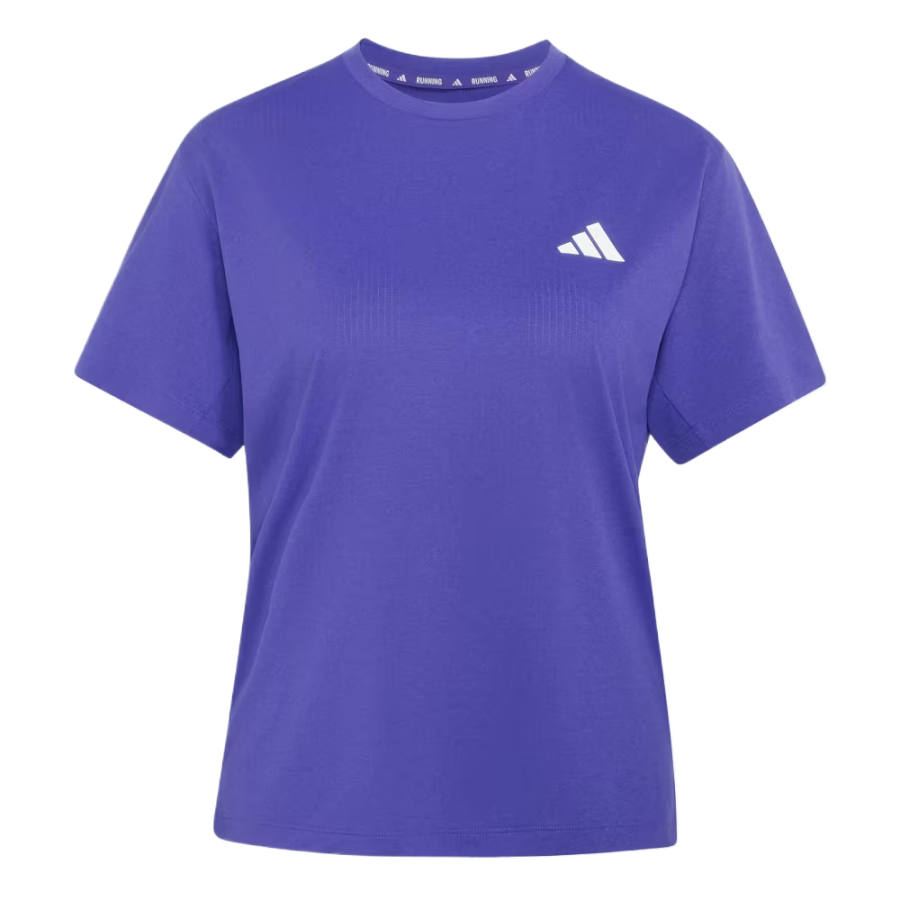 Adidas Adidas Running T Shirts Women's Pure Purple Crew Neck Moderate