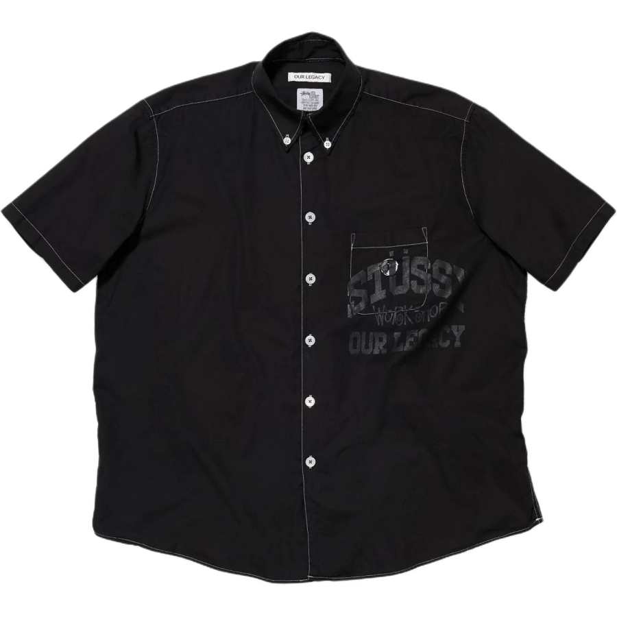 Stussy X OUR LEGACY OUR LEGACY Shirts Unisex Black Lapel Moderate Other