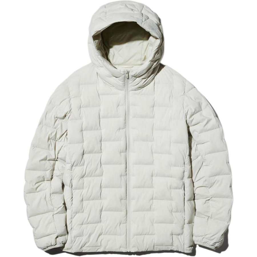 UNIQLO SS26 Puffer Jackets Men's Ivory Hooded Non Detachable Moderate