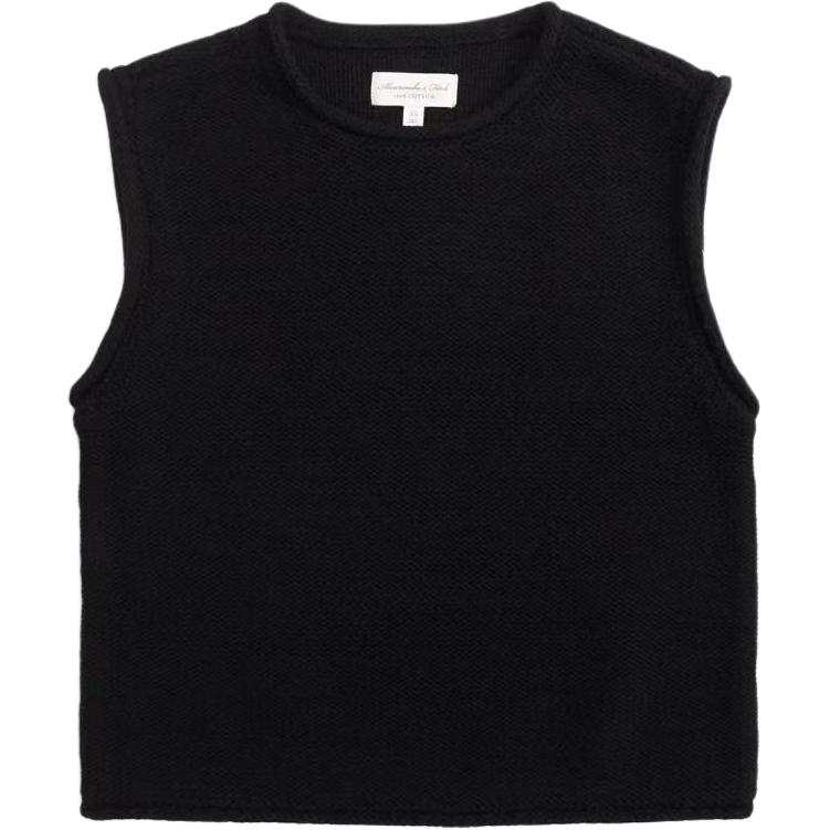 Abercrombie&Fitch Tank Tops Women's Black Straight Fit