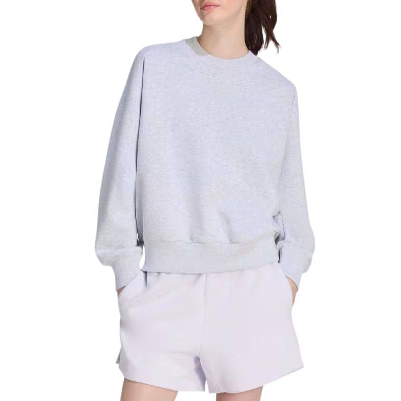 Adidas Adidas Sportswear Sweatshirts Women's Light Gray Heather Crew Neck Moderate