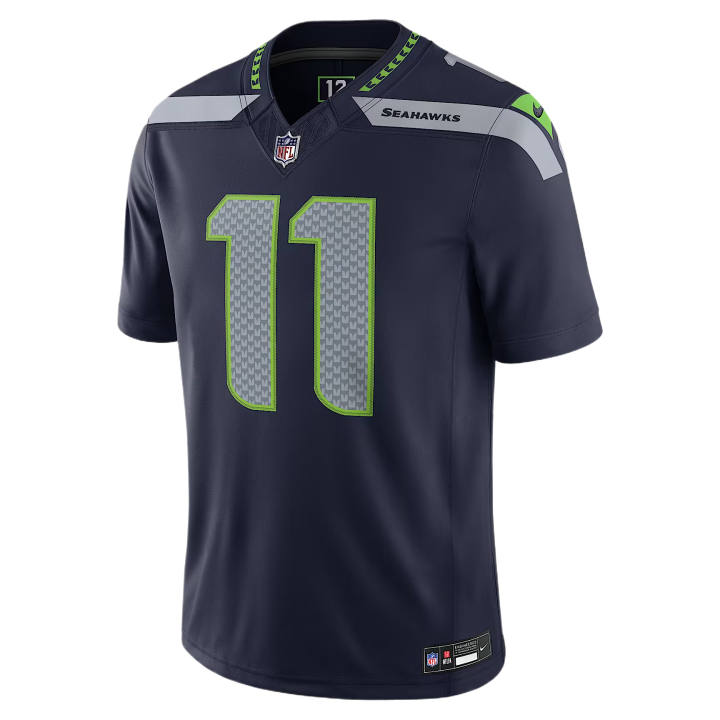 Nike Nike NFL Rugby Jerseys Men's Marine Blue V Neck Moderate