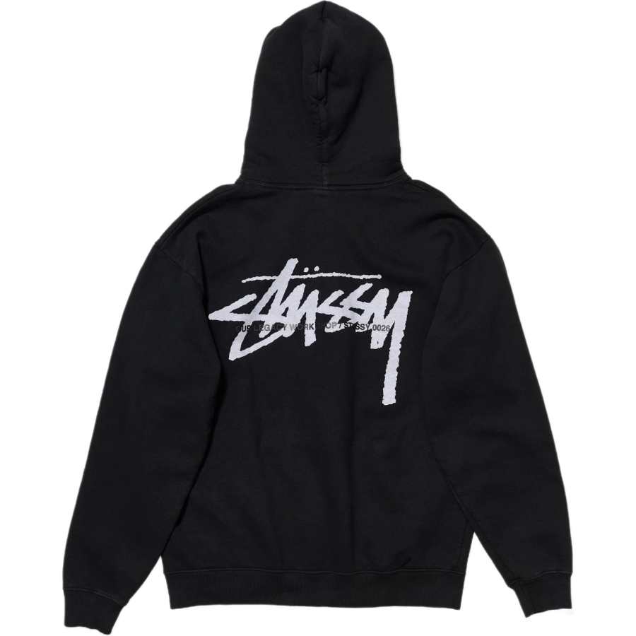Stussy X OUR LEGACY OUR LEGACY Sweatshirts Unisex Dyed Black Hooded Non Detachable Moderate
