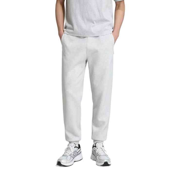 Adidas Adidas ZNE Knitted Sweatpants Men's Light Heather Gray Moderate Straight Fit Pants