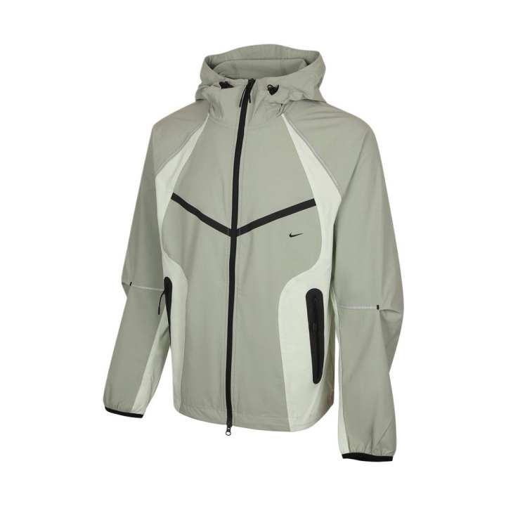 Nike Nike Jackets Men's Light Gray/White/Black Hooded Non Detachable Moderate Other
