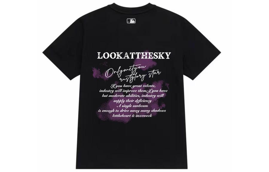 MLB MLB T Shirts Unisex Black Crew Neck Thin