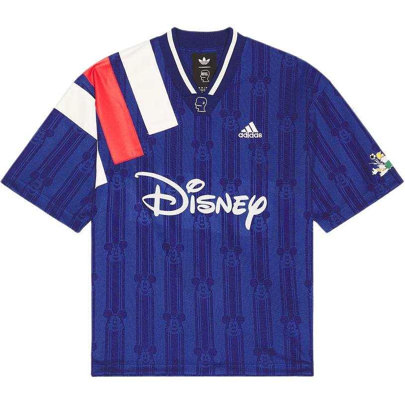 Adidas Originals X Brain Dead X Disney Soccer Jerseys Men's Victory Blue V Neck Moderate