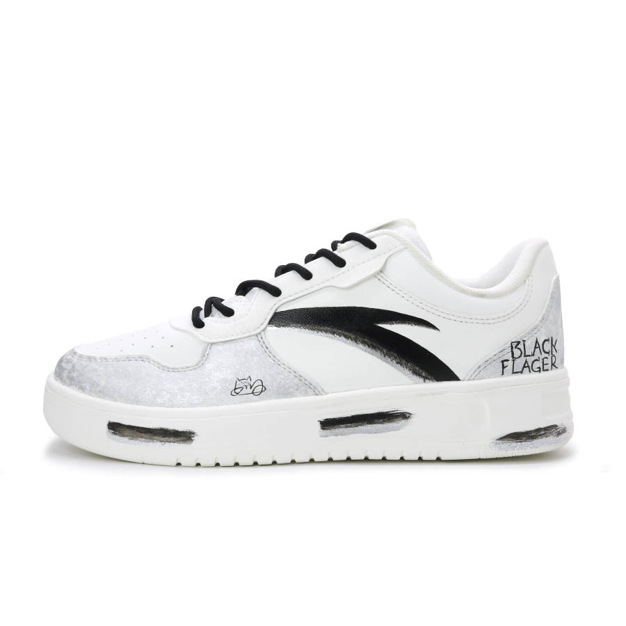 ANTA Easy Skateboard Shoes Unisex Low Top White