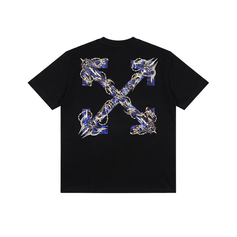 OFF-WHITE OFF WHITE T Shirts Unisex Crew Neck Moderate Heavyweight