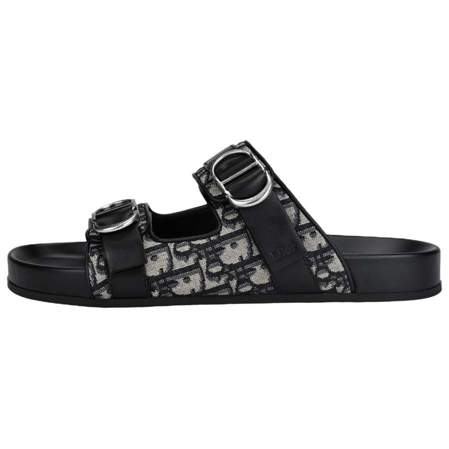 DIOR DIOR Aqua Slide Slippers Men's Beige & Black