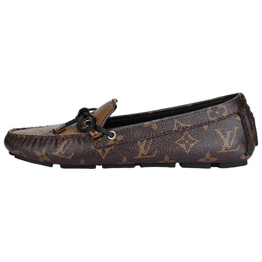 LOUIS VUITTON Gloria Casual Shoes Women's Brown Yellow