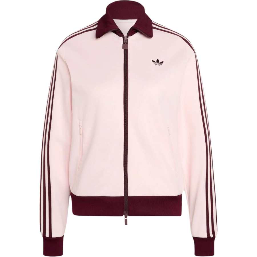 Adidas Originals BECKENBAUER Jackets Women's Pink Stand Collar Moderate Other