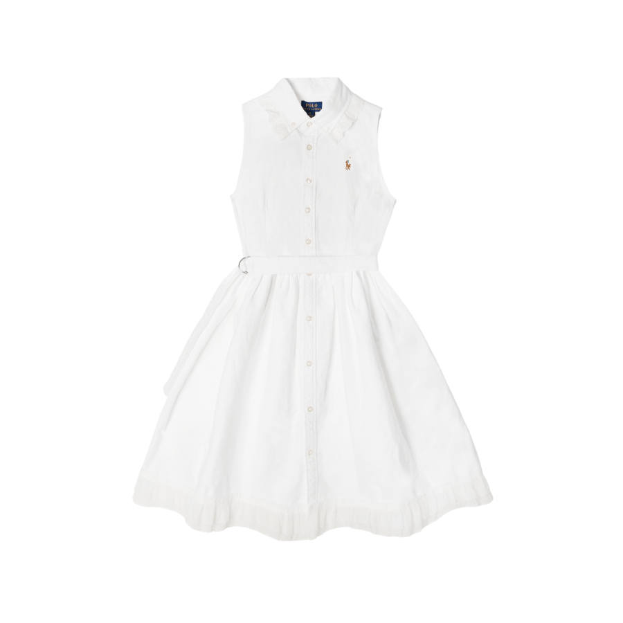 Polo Ralph Lauren Grade School Dresses Lapel Moderate Midi Dress