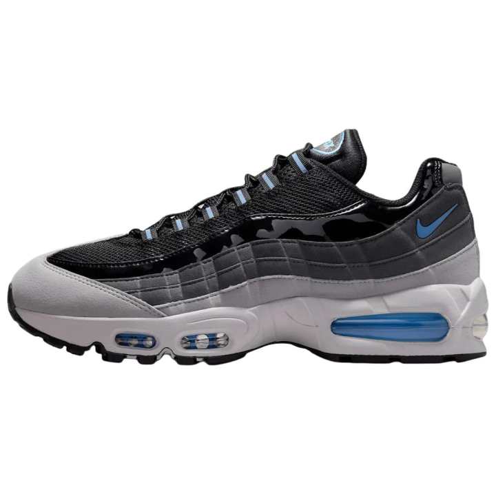 Nike Nike Air Max 95 Running Shoes Unisex Mist Gray/Carbon Black/Soccer Ball Blue