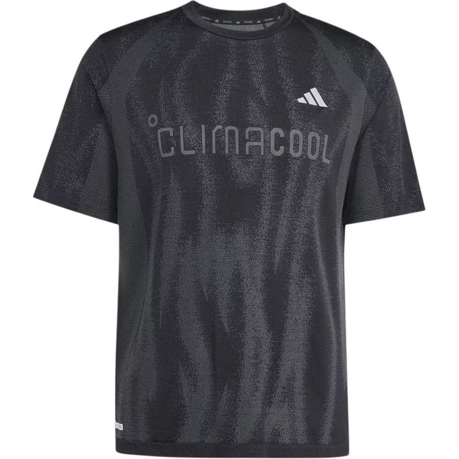 Adidas Adidas Fitness Clothing Men's Black/Gray Crew Neck Moderate